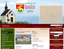 Tablet Screenshot of benesov-u-boskovic.cz